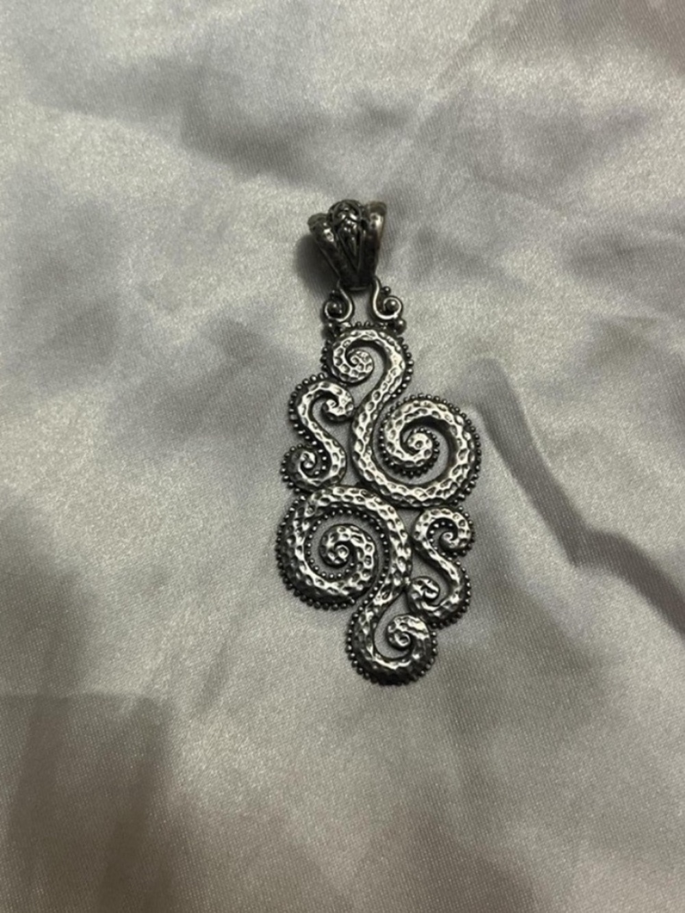 Sarda 925 Silver Swirl Filigree Pendant Necklace - Elegant Women’s Jewelry